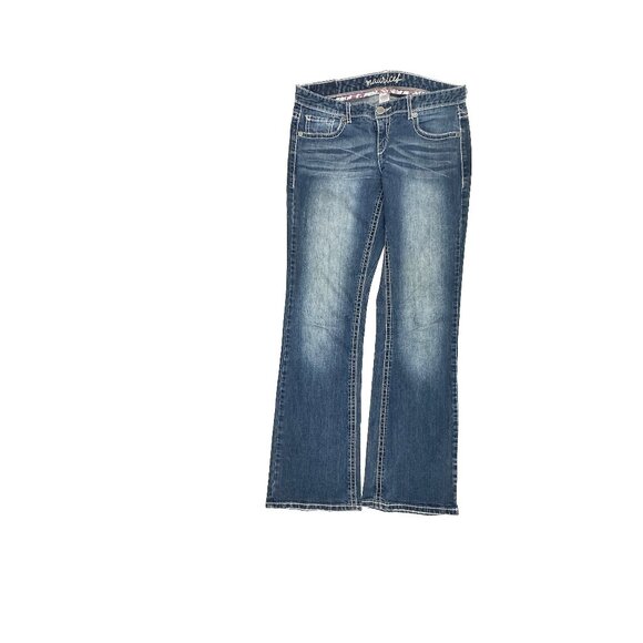 Maurices Original Bootcut Women's size 7 Dark Wash Blue Denim Jeans - Picture 1 of 4